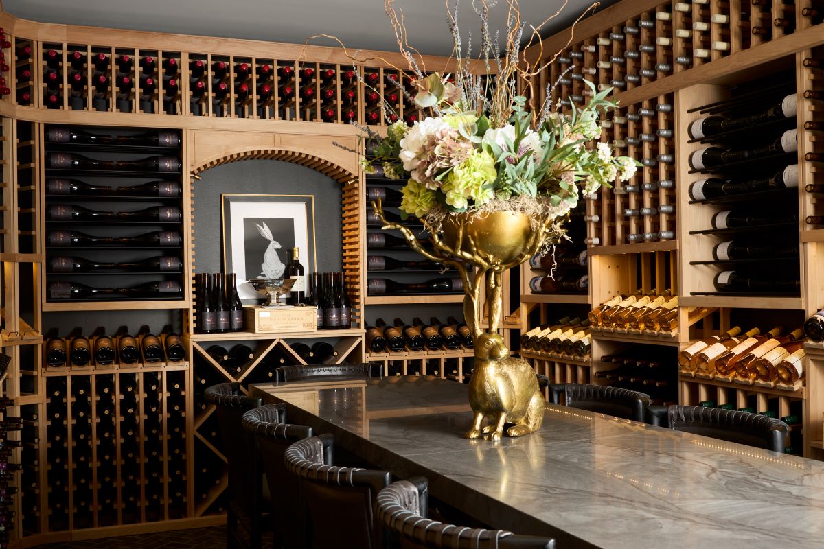 the Rabbit Hole wine shelving