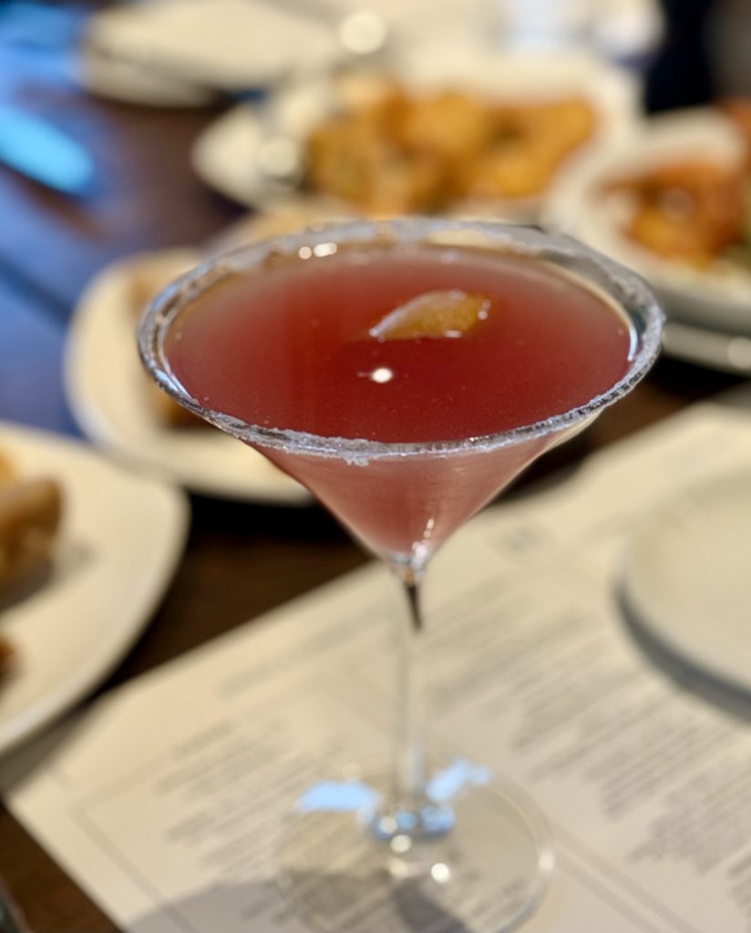 The pomegranate martini