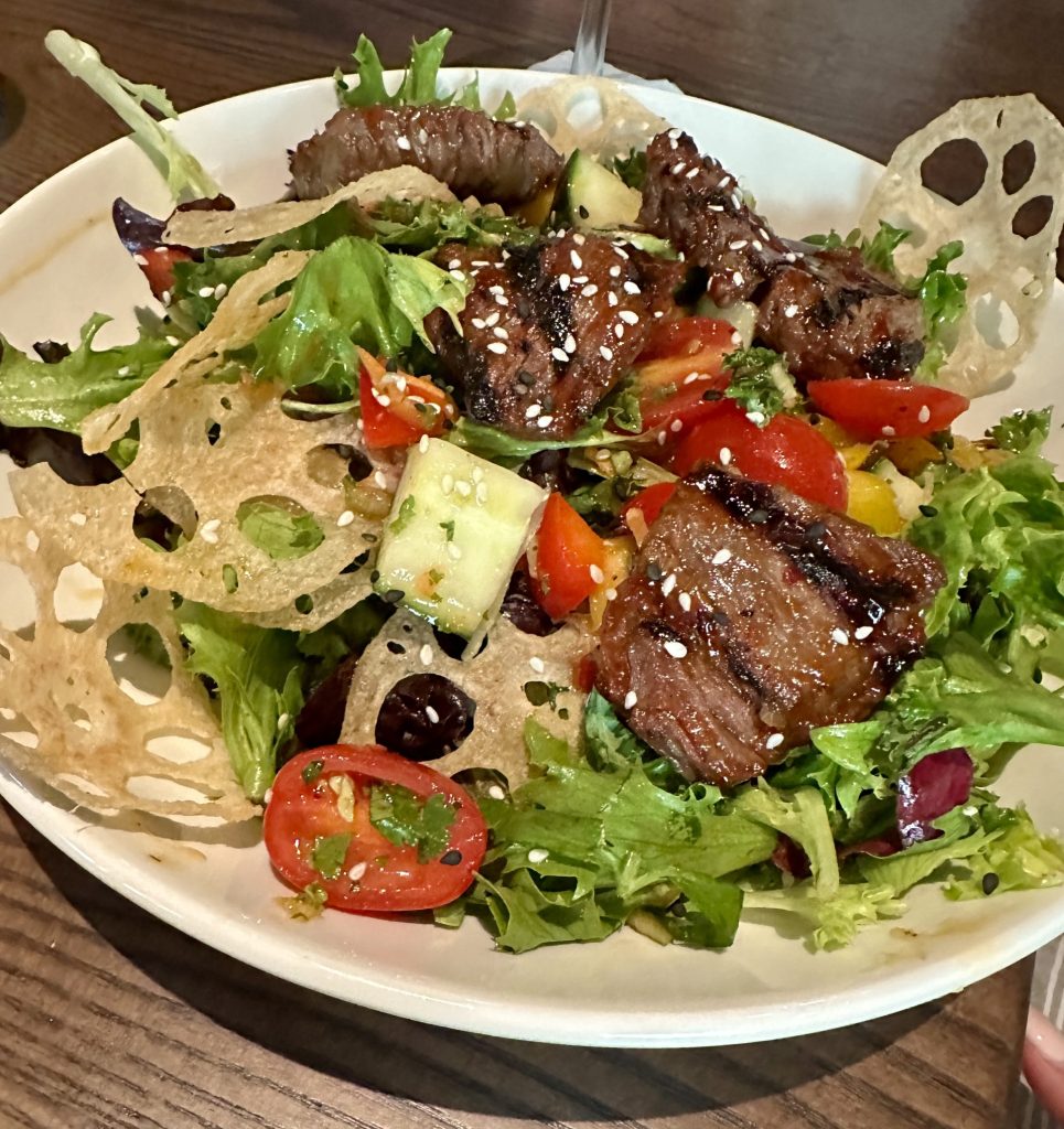 The Thai steak salad at Burtons